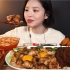 【Eat with boki中字】 肥肠鳗鱼盖饭+炸丸子萝卜水泡菜