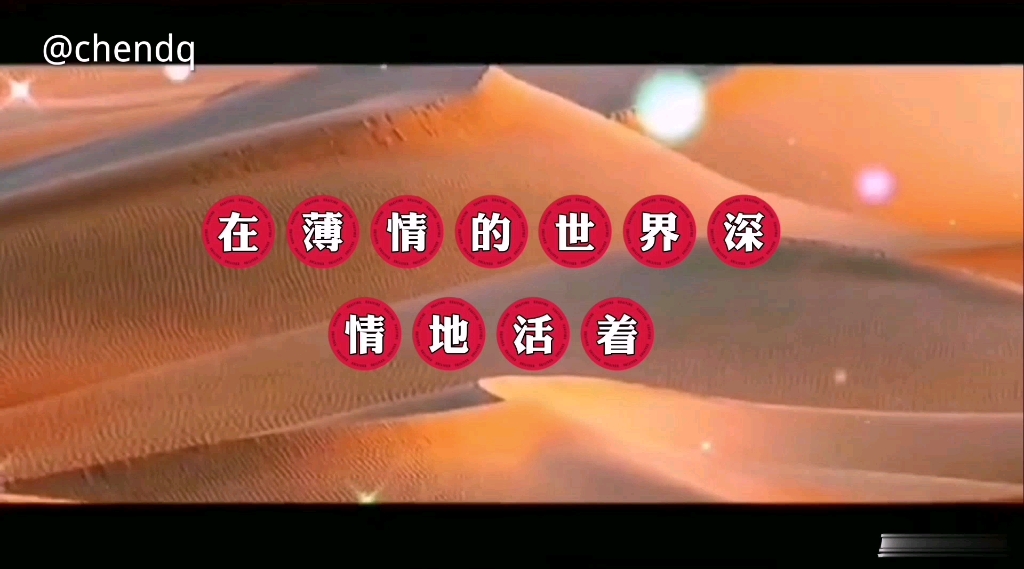 《在薄情的世界深情地活着》完整版