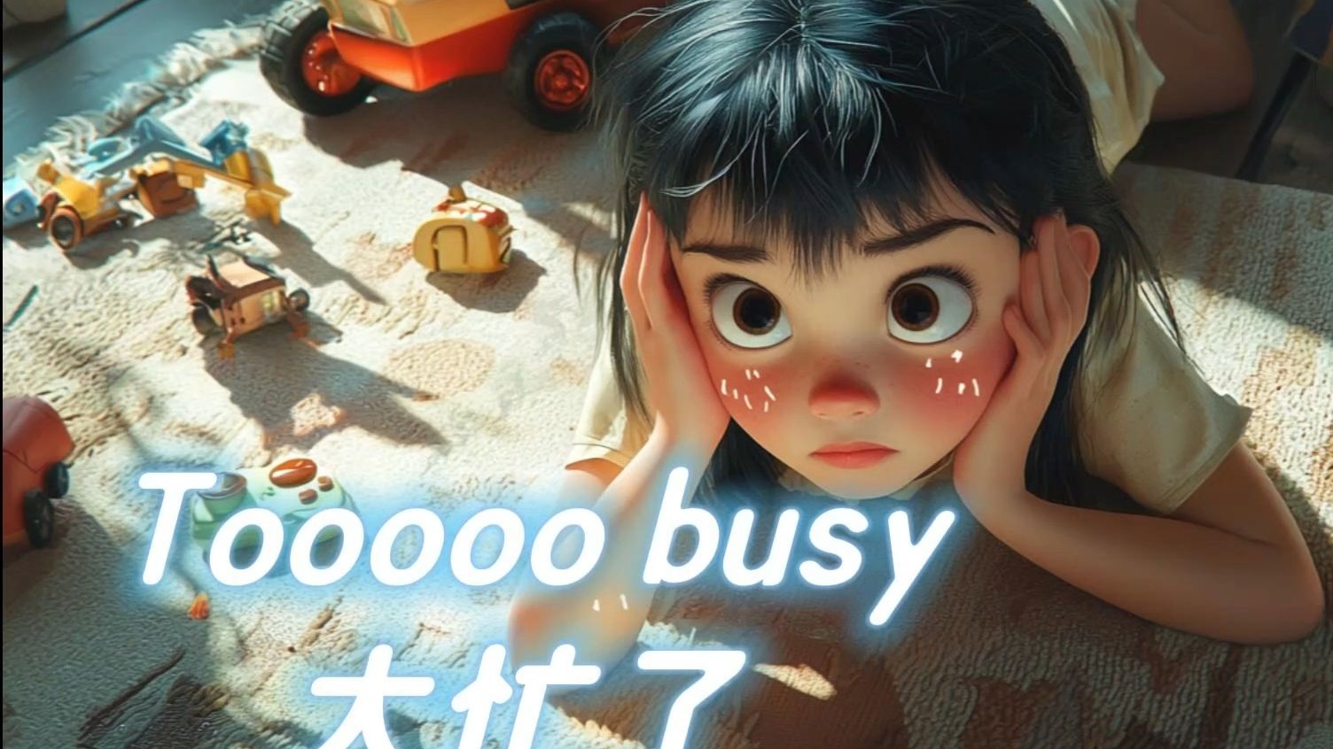 《Tooooo busy》太忙了英文歌曲背景视频