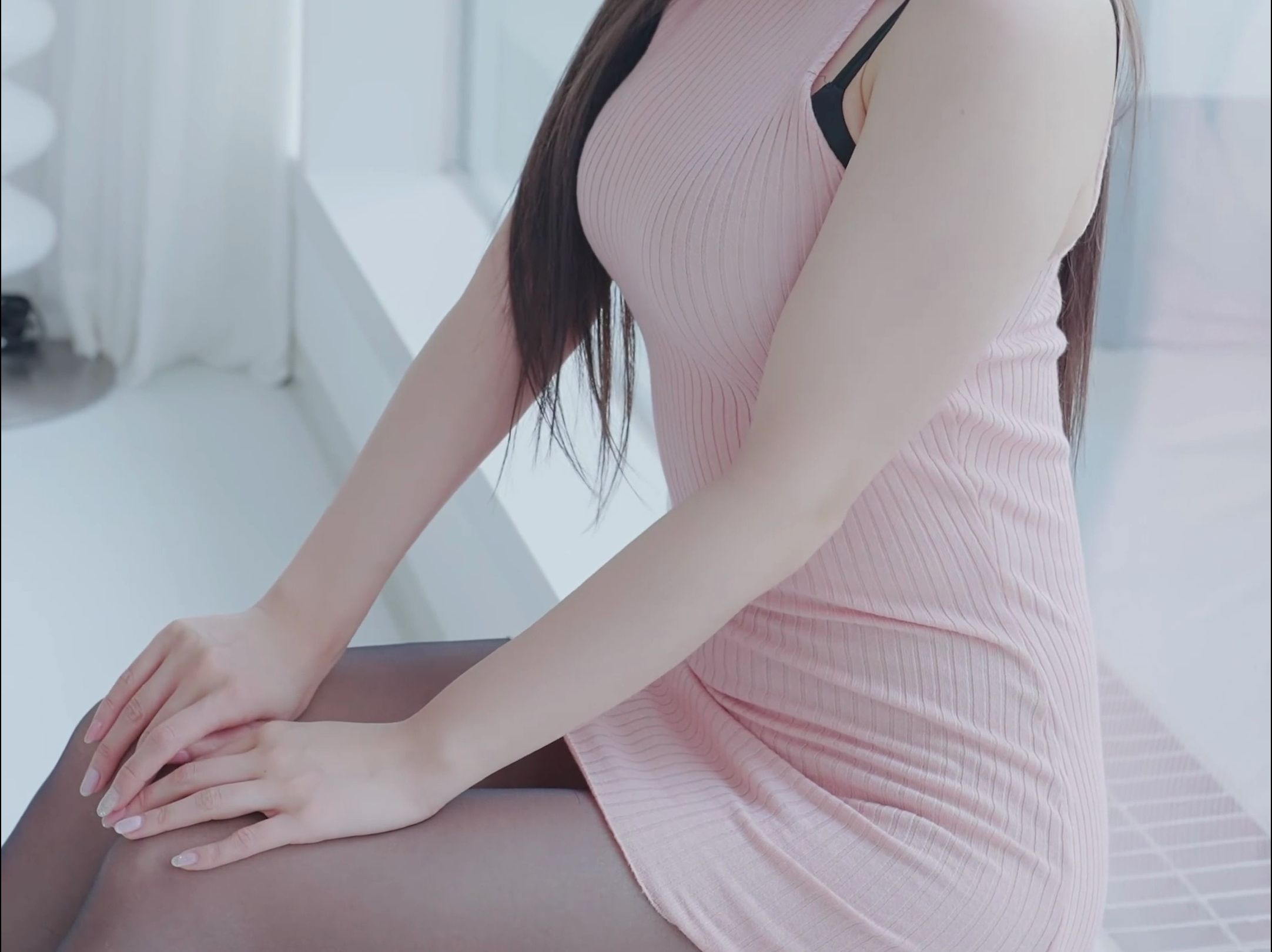 Miss KYUL's Black & White Sock Wrap Dress Outfit