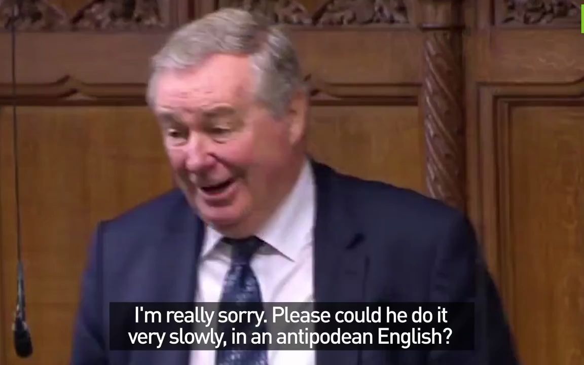 因苏格兰口音太重 英国国会议员无法理解对方在说什么