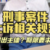 刑事案件上诉的相关规定