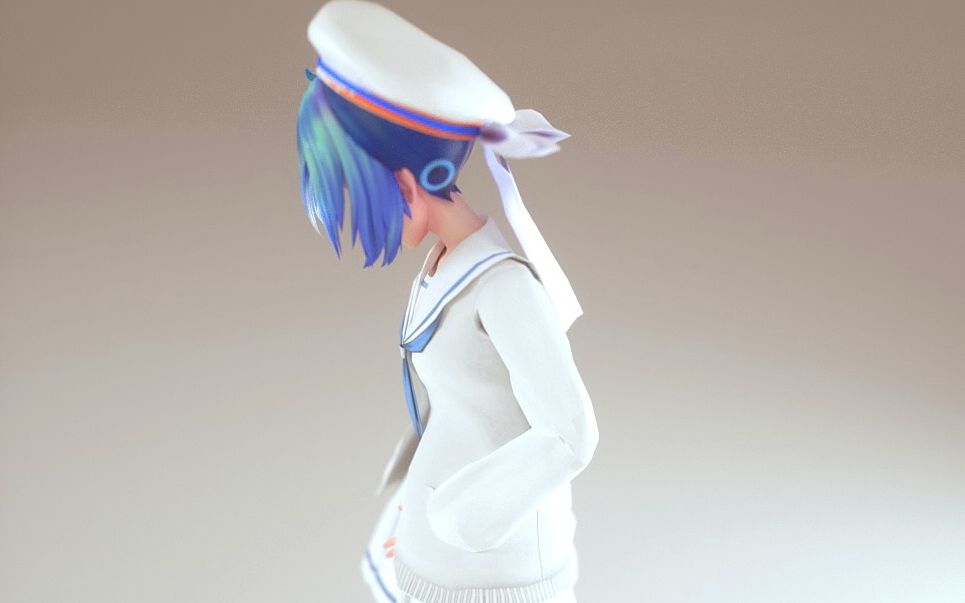 【c4d/手机壁纸】【听歌向】校服miku 真可爱哔哩哔哩 (゜゜)つロ 干杯~bilibili