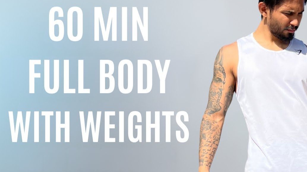 60 分钟哑铃全身力量训练 - 增肌、燃脂、提升耐力 | 不重复