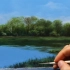 【油画教程】【中字】如何绘制风景画-真实的风景画教程
