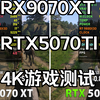 RX9070XT RTX5070TI 4K游戏测试