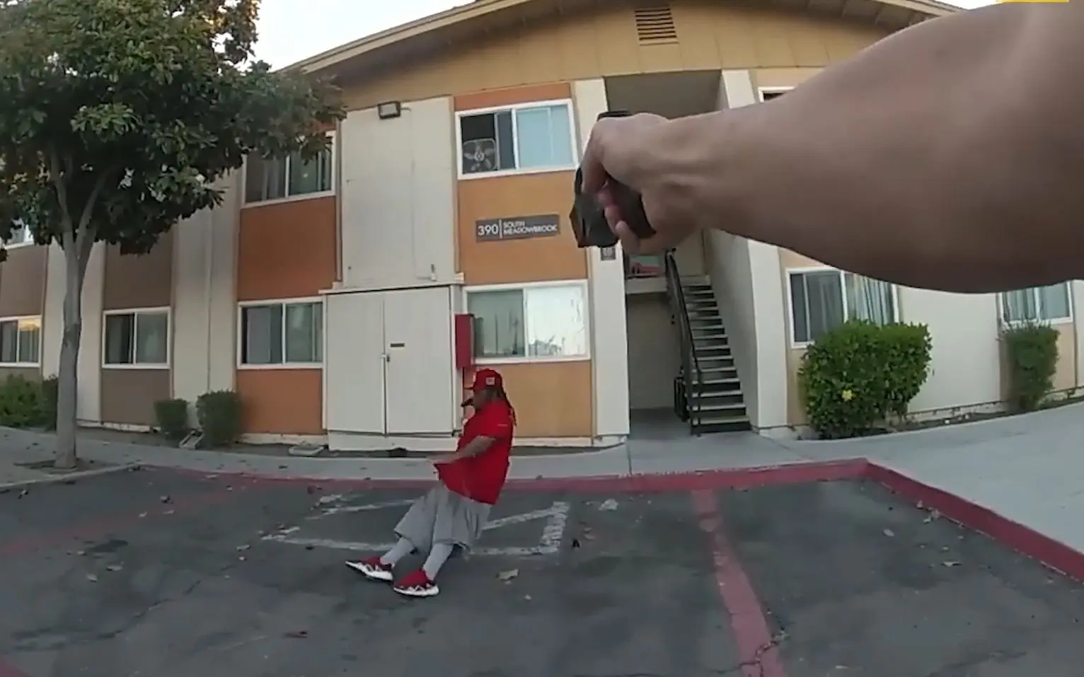 黑人疯狂叫嚣警察,结果被干翻在地