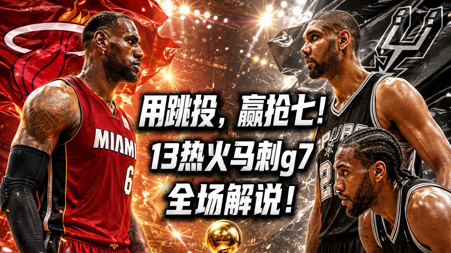 用跳投，赢抢七！13热火马刺G7全场解说！打破心魔，凤凰涅槃