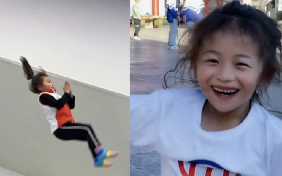 贵州8岁武术特技女孩，空翻功夫堪称一绝，甜美笑容惊艳央视