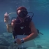 30潜水员海底表白－视频告白广告合成车身广告视频模板制作