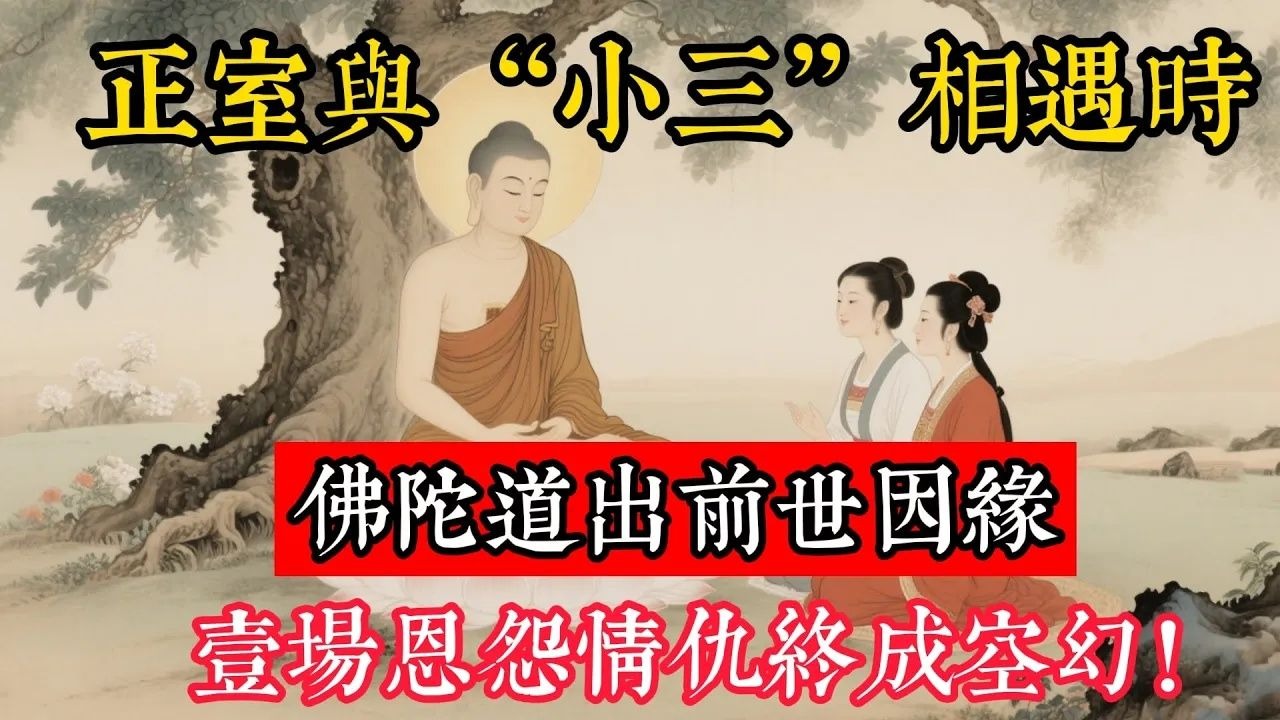 正室與“小三”相遇時，佛陀道出前世因緣，壹場恩怨情仇終成空幻！