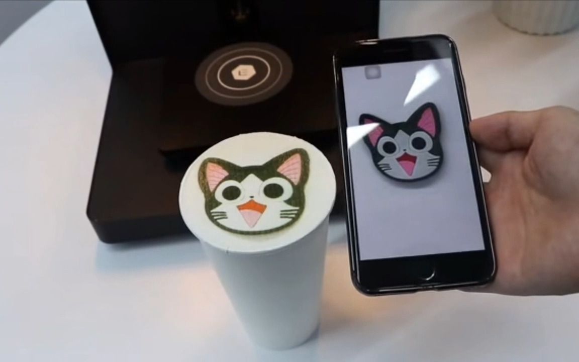 EVEBOT咖啡拉花机   食品3D打印机,自行上传你想要的图片， 想怎么打印就怎么打印