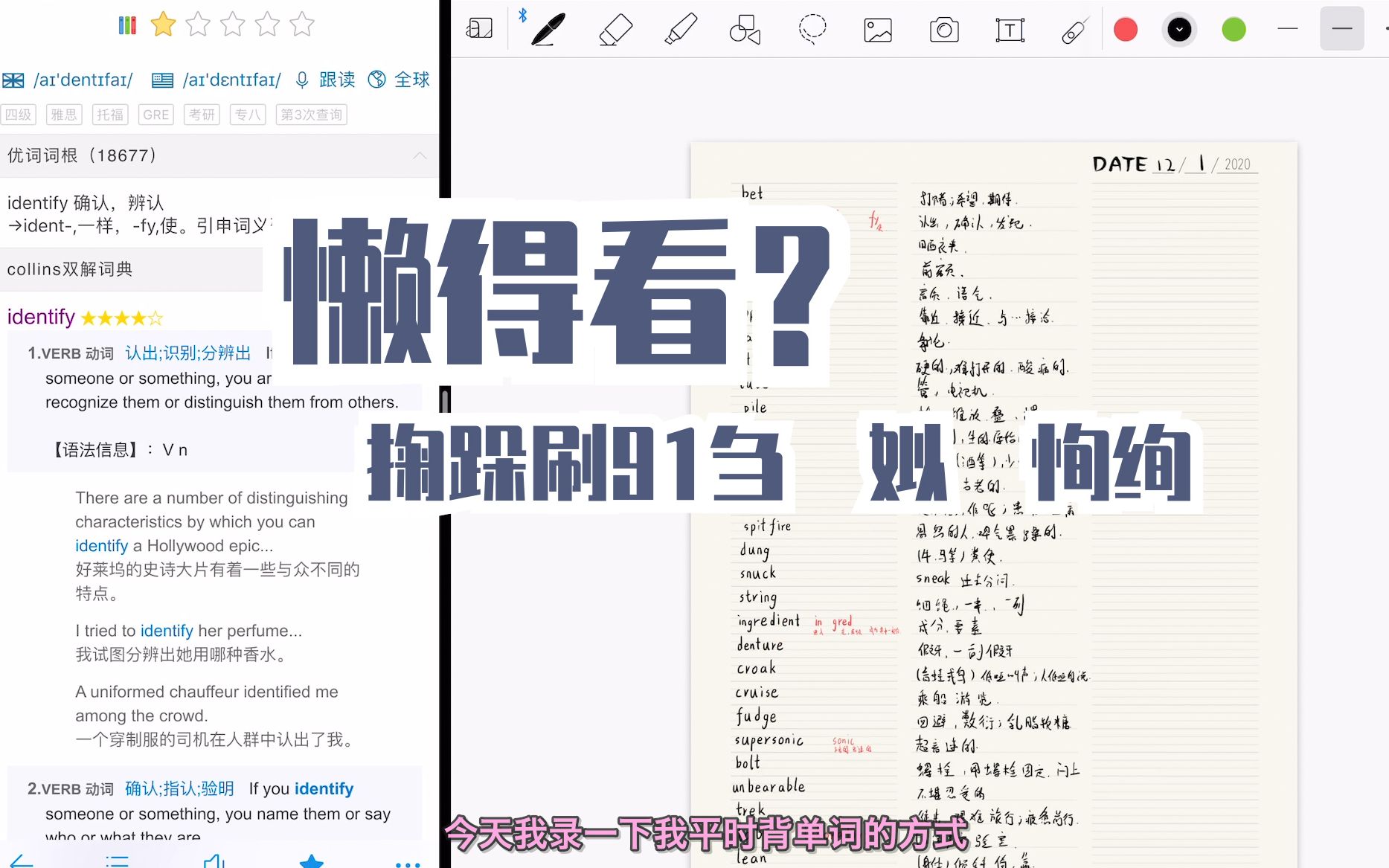 GoodNotes+欧路词典背单词=效率up up哔哩哔哩bilibili