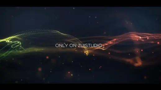 【醉清风制作】会声会影X8模板 粒子浪文字片头