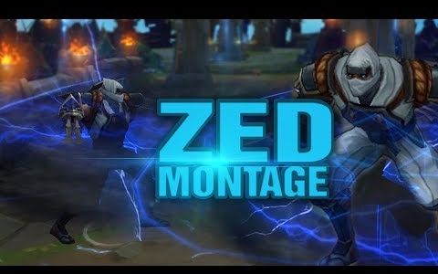 【外服lol】(劫)zed montage 55 - best zed plays 2017