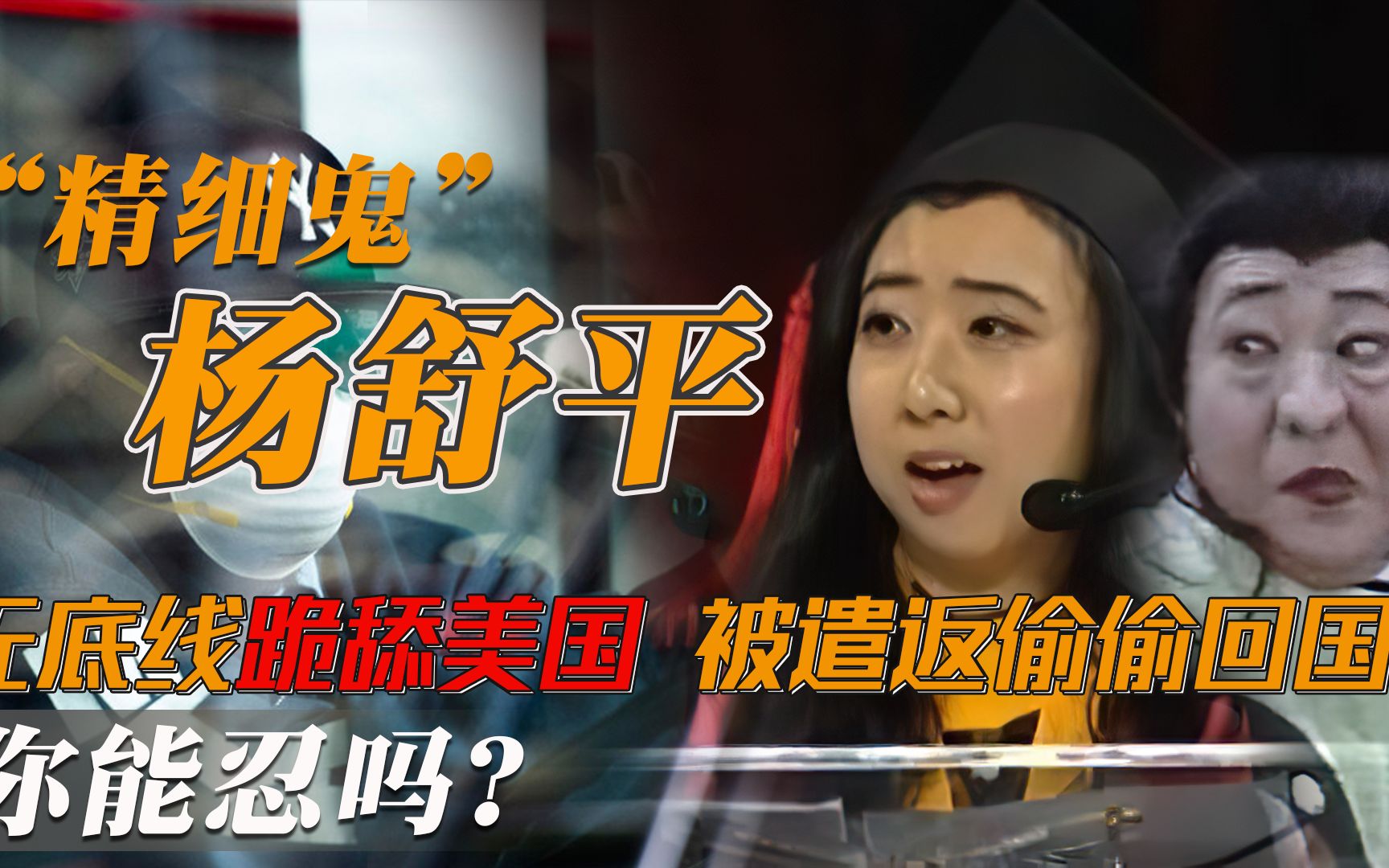 杨舒平跪舔美国惨遭抛弃慕洋犬偷偷回国精细鬼比你有底线