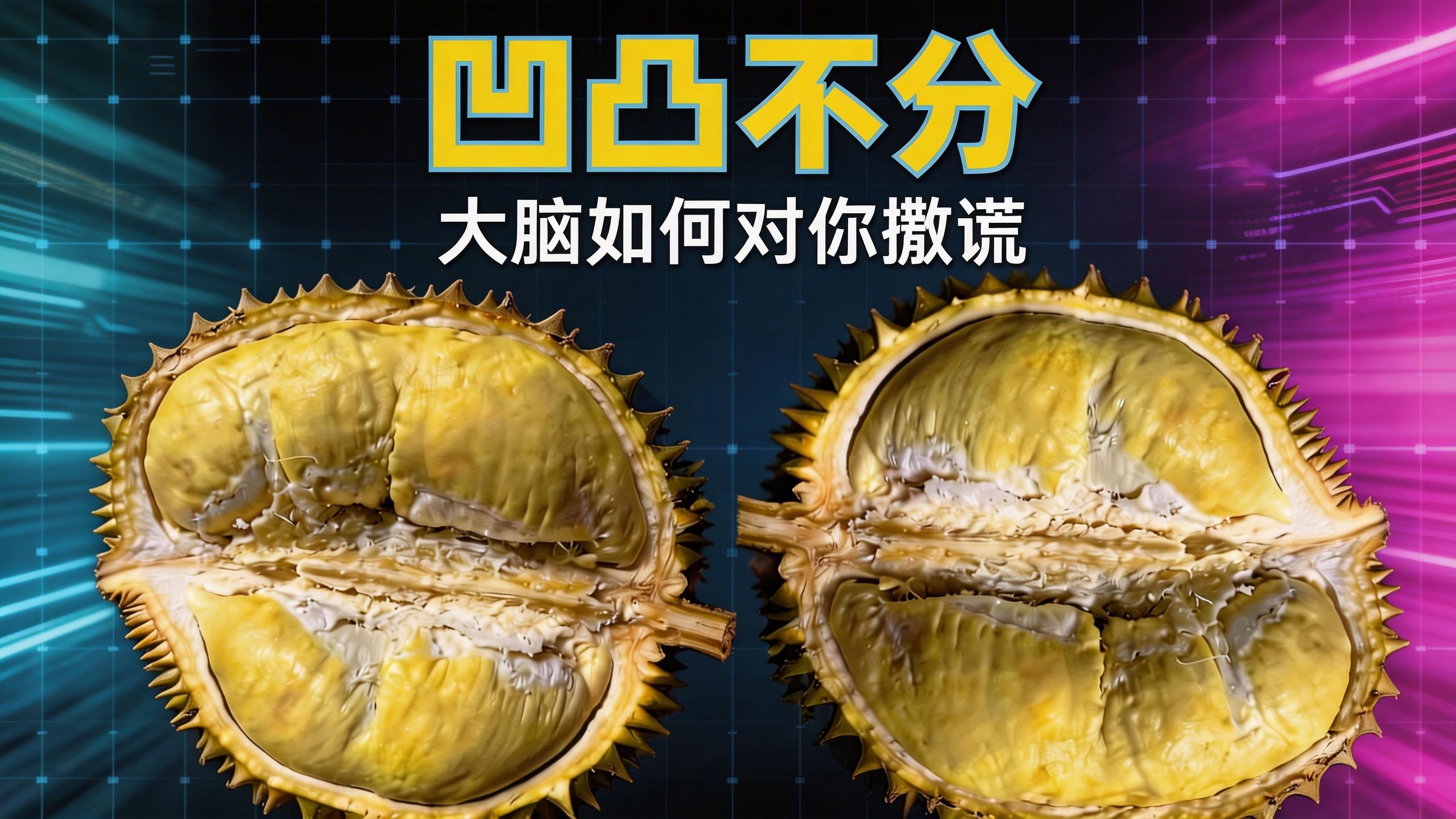 正常人都分不清这个榴莲是凹是凸
