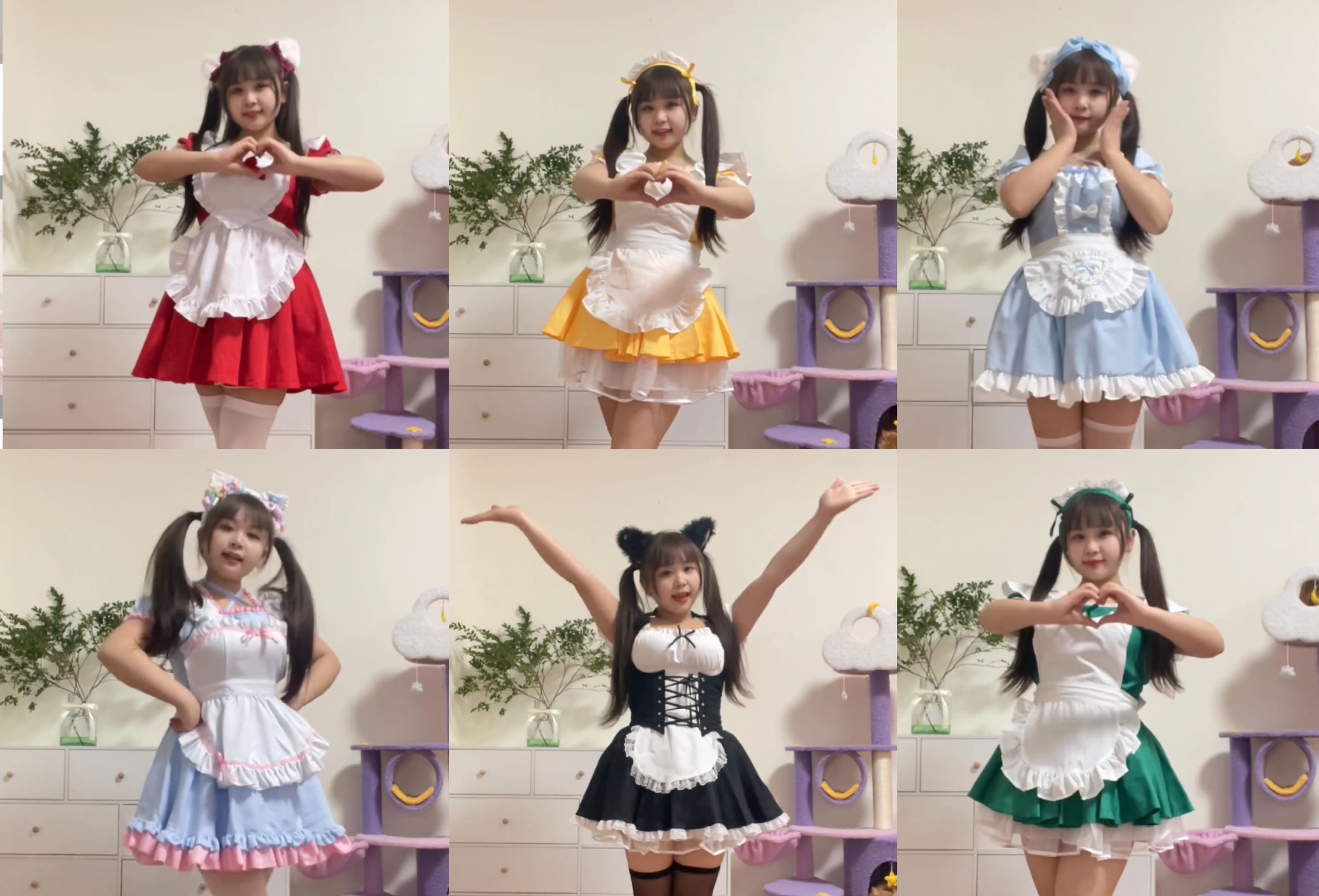 Women ❤️ servants ❤️ change ❤️ costumes