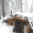 【森林小屋】 暴风雪来了，瑞典小哥躲在小木屋里做了桑拿房，温馨惬意