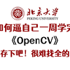 强烈推荐！北大OpenCV图像处理全套教程！终于有人将opencv讲透了！存下吧，很难找全的！人工智能/机器视觉/人脸检测/计算机视觉