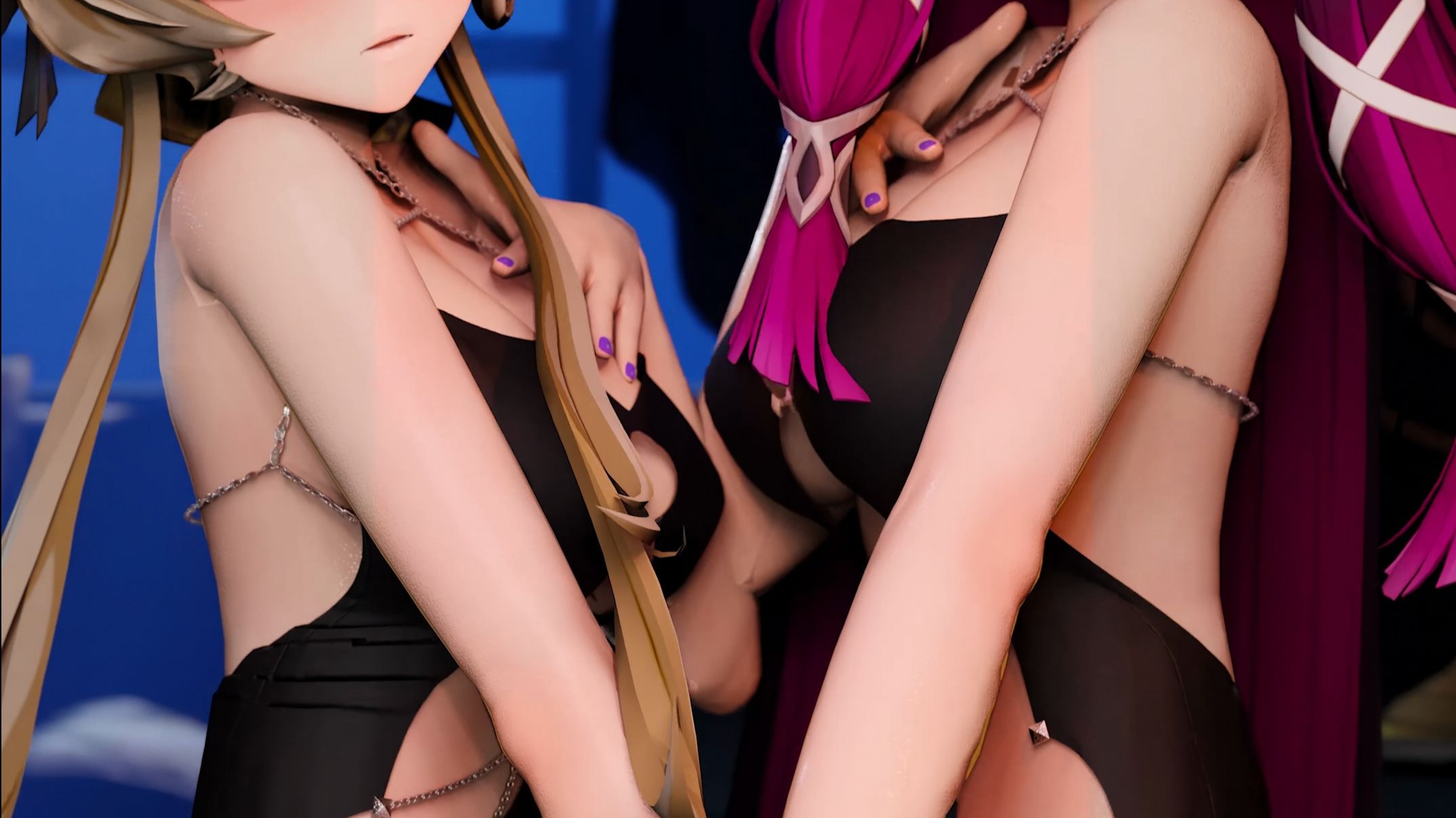 The girl puppet is about to break if shaken again🥵