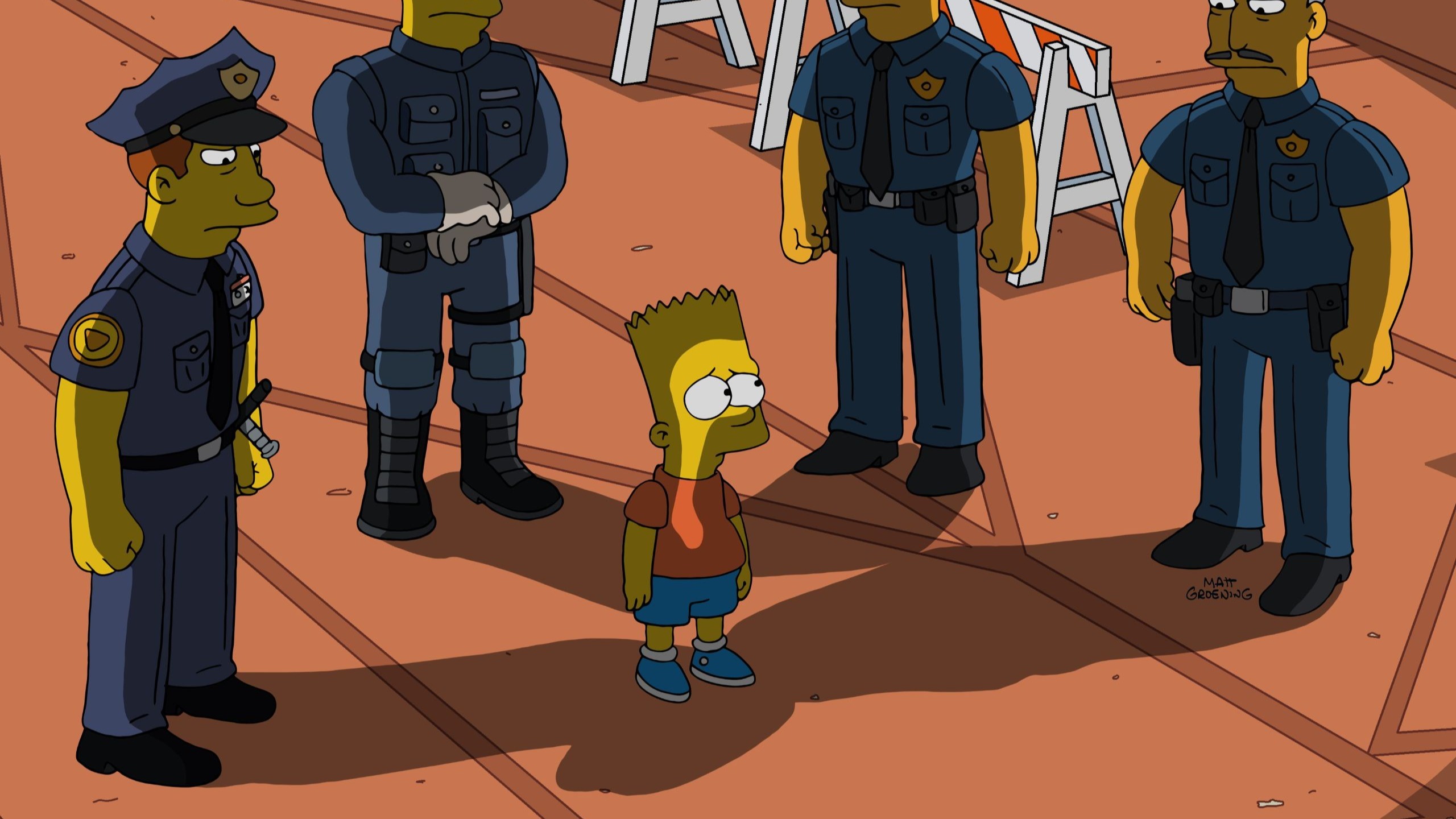 辛普森一家最新季第三十七季：巴特遭全网追捕,靠屁股成功脱身！