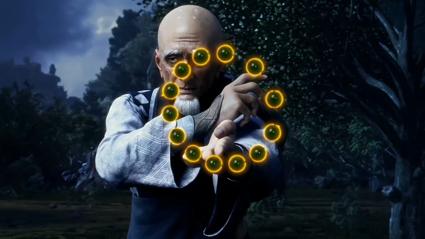 Here it comes, here it comes. The monk dueling with the devil!