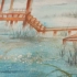 水彩手绘 古风场景 水彩教程 手绘教程