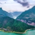 重庆三峡巫峡航拍延时视频素材