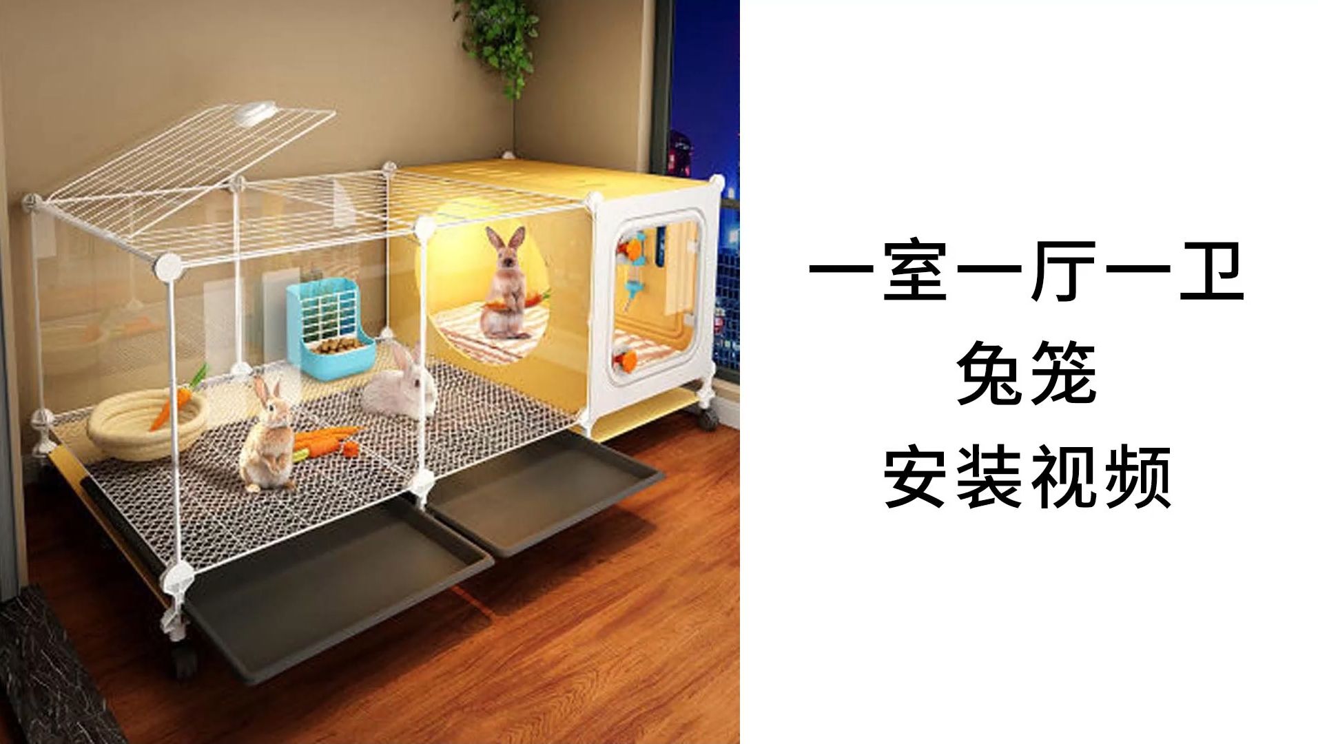 【兔笼】一室一厅一卫兔笼安装视频