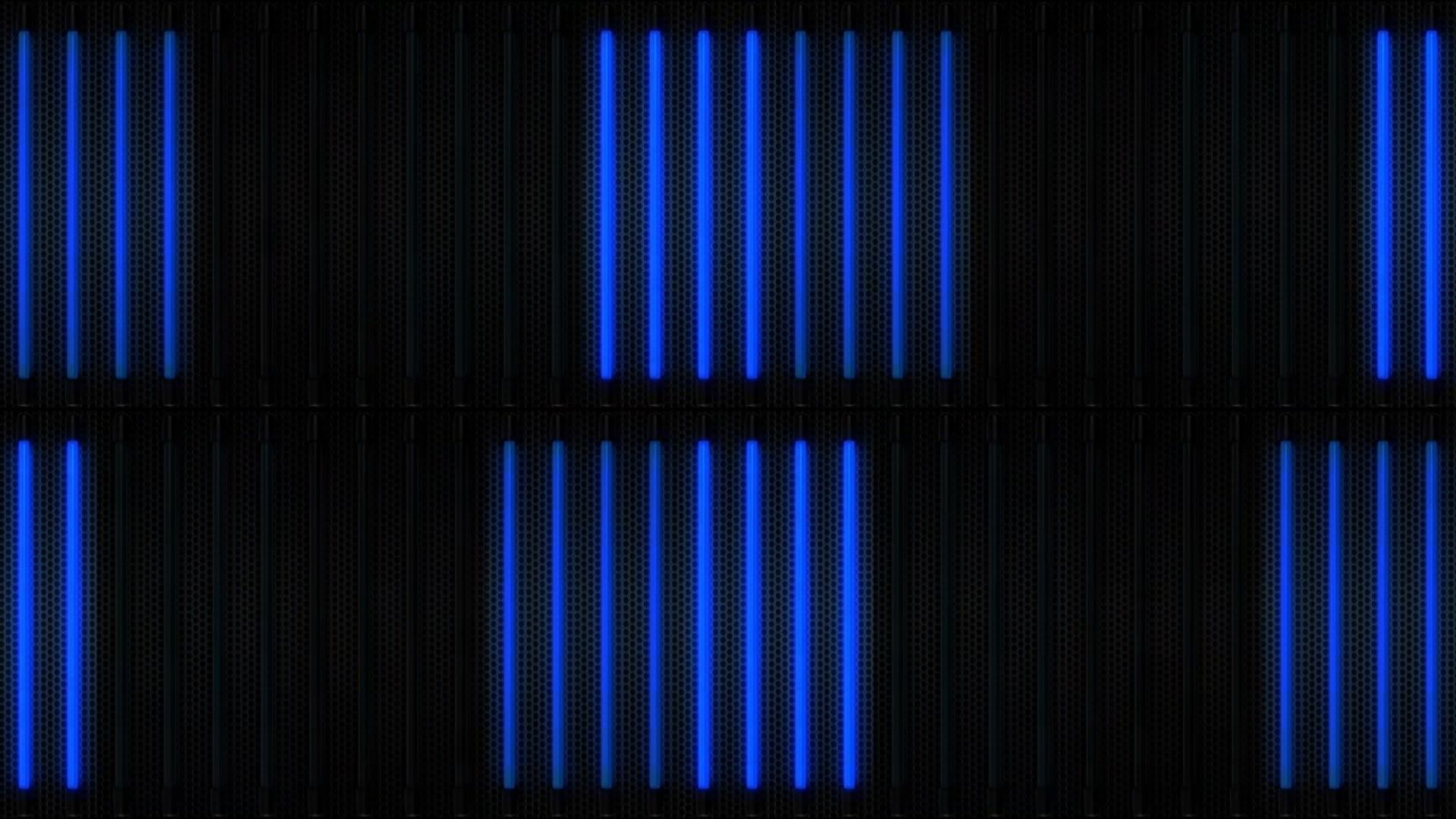 蓝色荧光动感灯管节奏