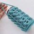 钩针编织水杯套，一颗颗爆米花针塑造出迷人造型与富有立体的形态