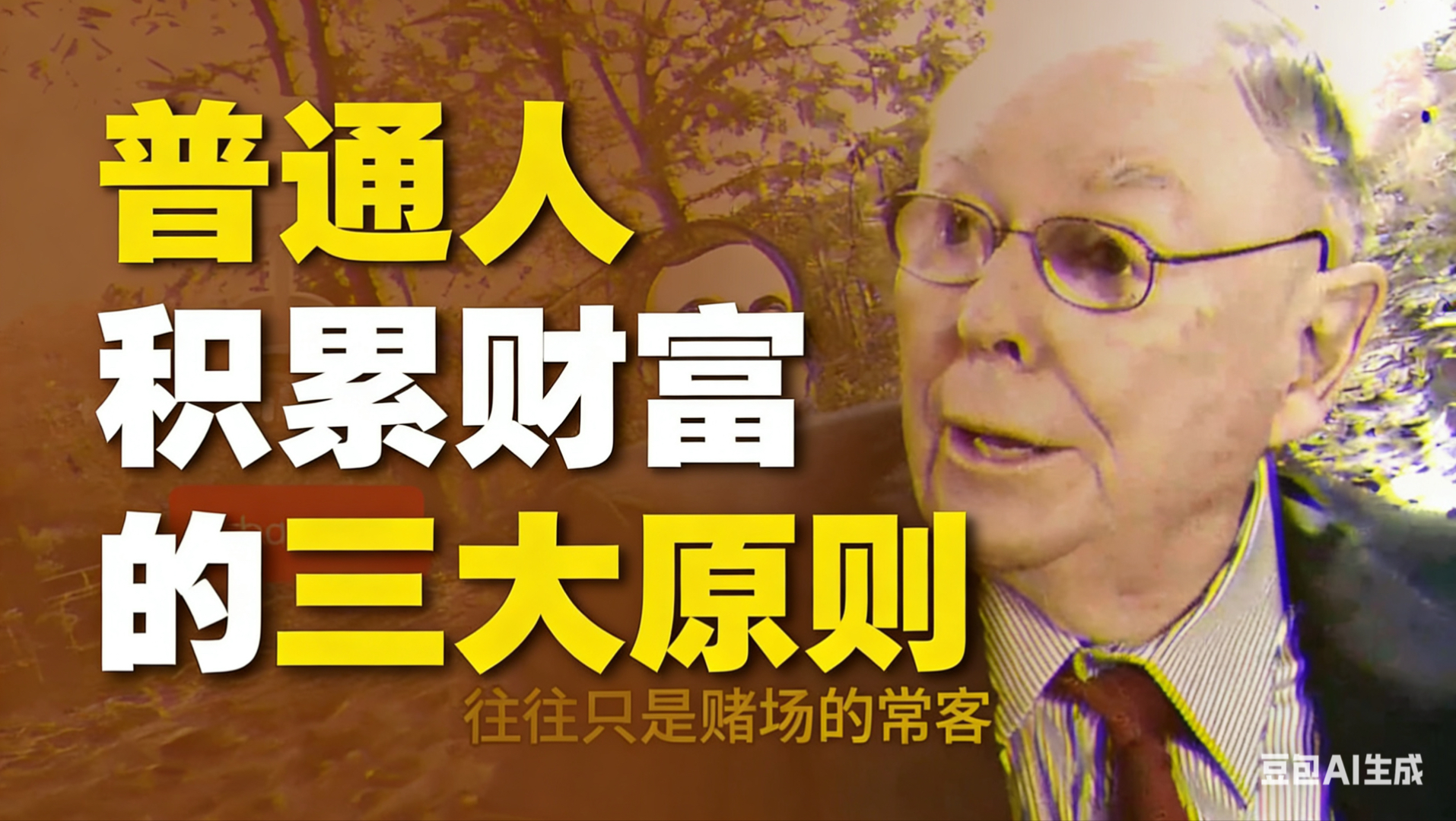 查理芒格：如果我一无所有，就用这3条原则，10年内彻底翻盘！