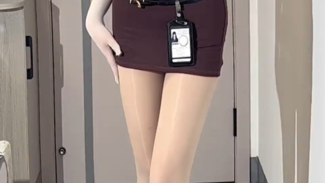 It's got to be a meat-silk wrap-around skirt.