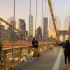 [云旅行]纽约布鲁克林大桥日落第一视角漫步 美剧「哥谭」经典场景拍摄地 1080p超清美国风景 绝美夕阳 白噪音 超清沉