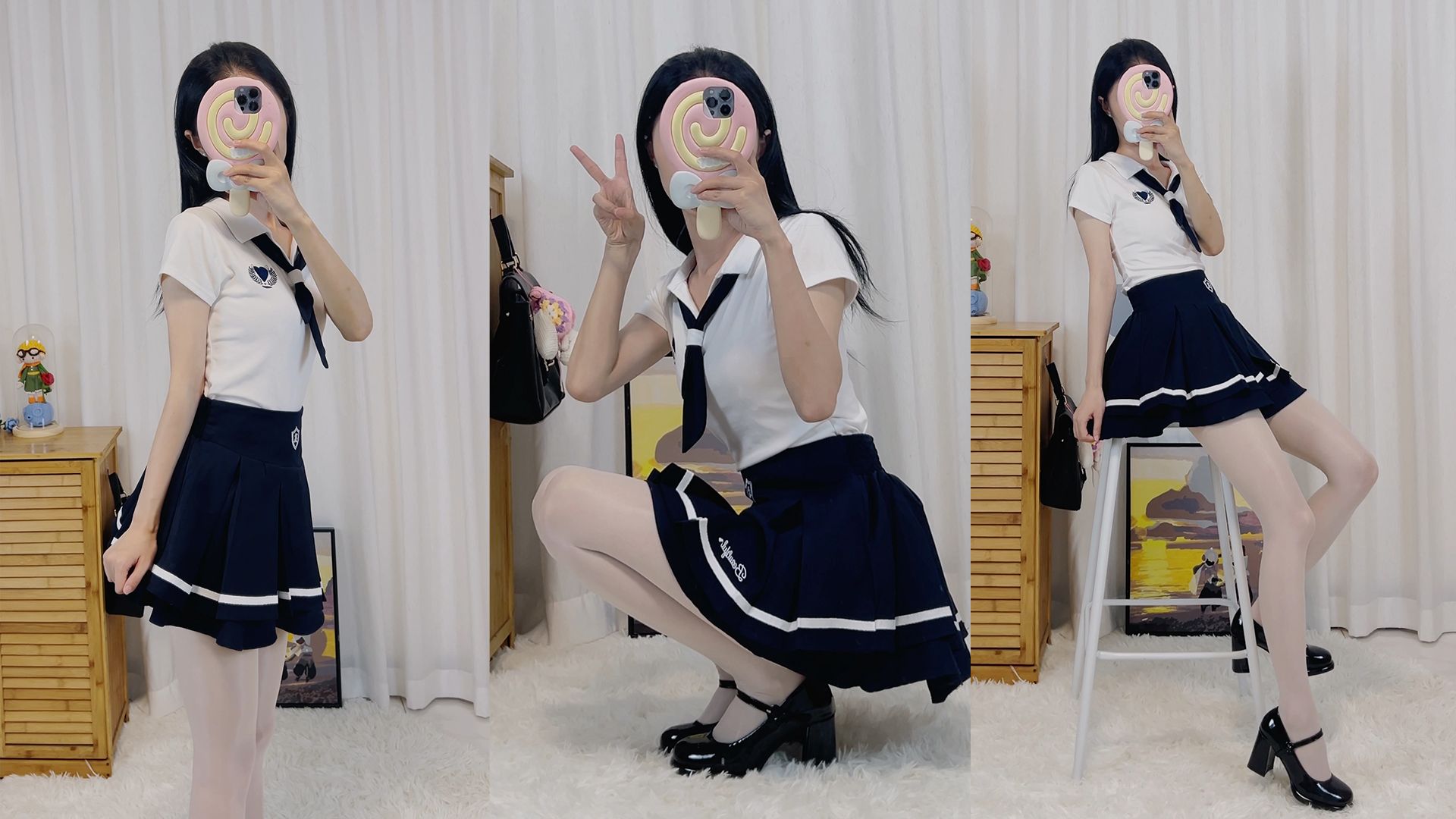 蓝白色辣妹jk？ 一点都不辣 | 小学妹的JK日常