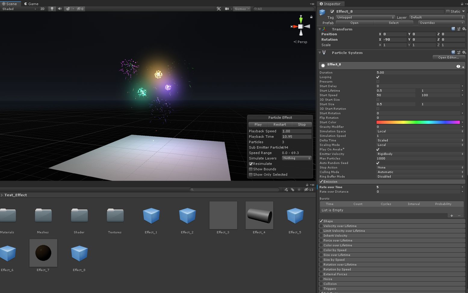 Unity 3d特效：粒子系统基本参数 8 Light 哔哩哔哩 Bilibili