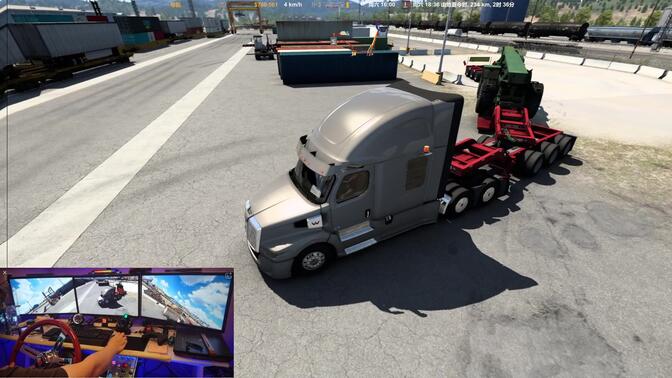 【美卡日常】《美国卡车模拟》超载！蒙大拿州比优特-米苏拉232公里运送53吨起重机