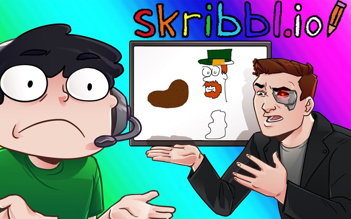 vanossgaming中文skribblio你画我猜有趣时刻nogla怎么猜不到这个呢
