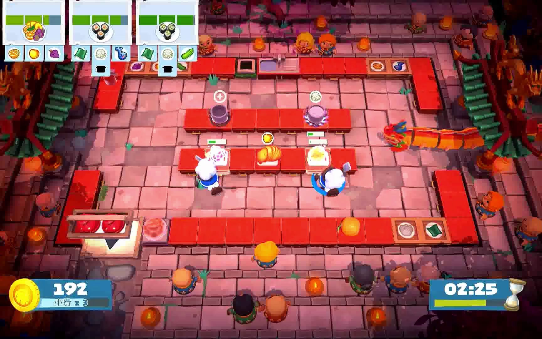 【Overcooked2】胡闹厨房2/分手厨房2单人4星节庆更新-春节-1-4_哔哩哔哩bilibili_游戏集锦