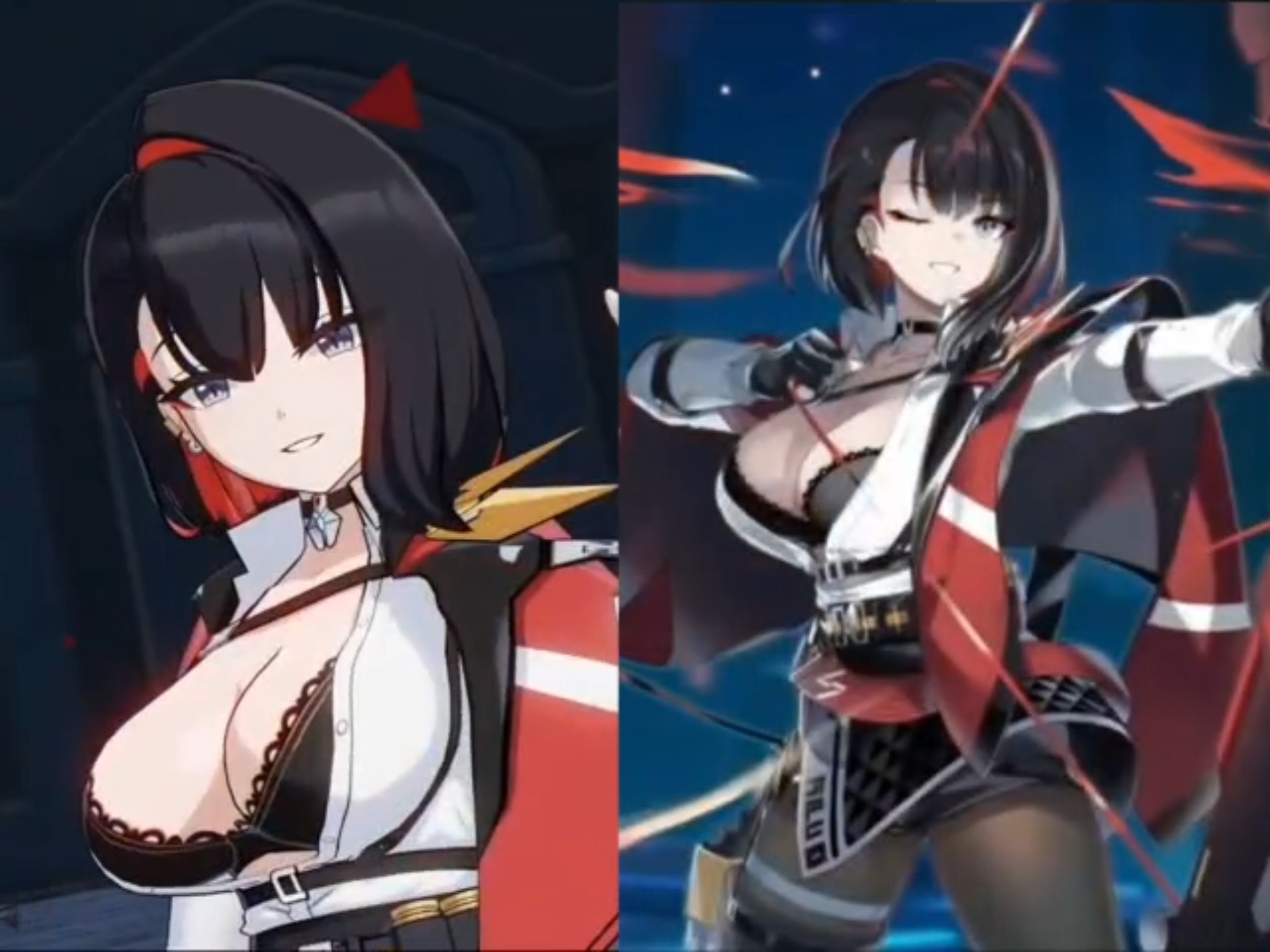 3d第七史诗异域战记，新角色斯卡蒂建模与立绘展示。建模师与原画师稳定发挥。