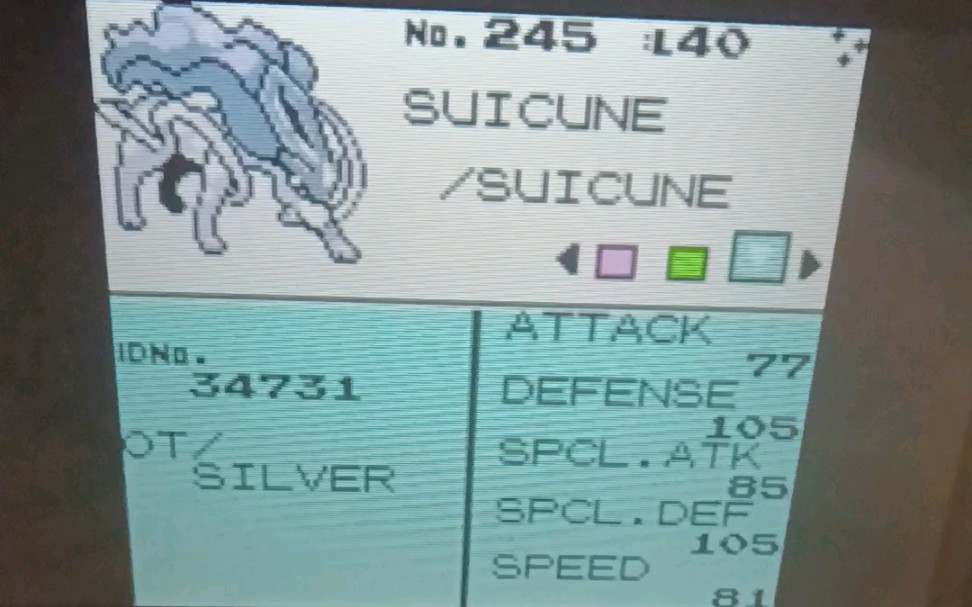 【精灵宝可梦】3ds美版宝可梦vc金银通过代币盒漏洞（Coin Case glitch）触发闪光游走三圣兽水君、炎帝、雷公实机结果展示