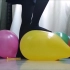【looner气球迷恋】美女穿黑丝袜踩爆气球