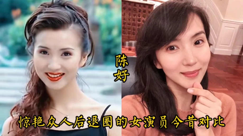 惊艳众人后退圈的女演员今昔对比，陈好、王艳、杨蕊、赵霁。
