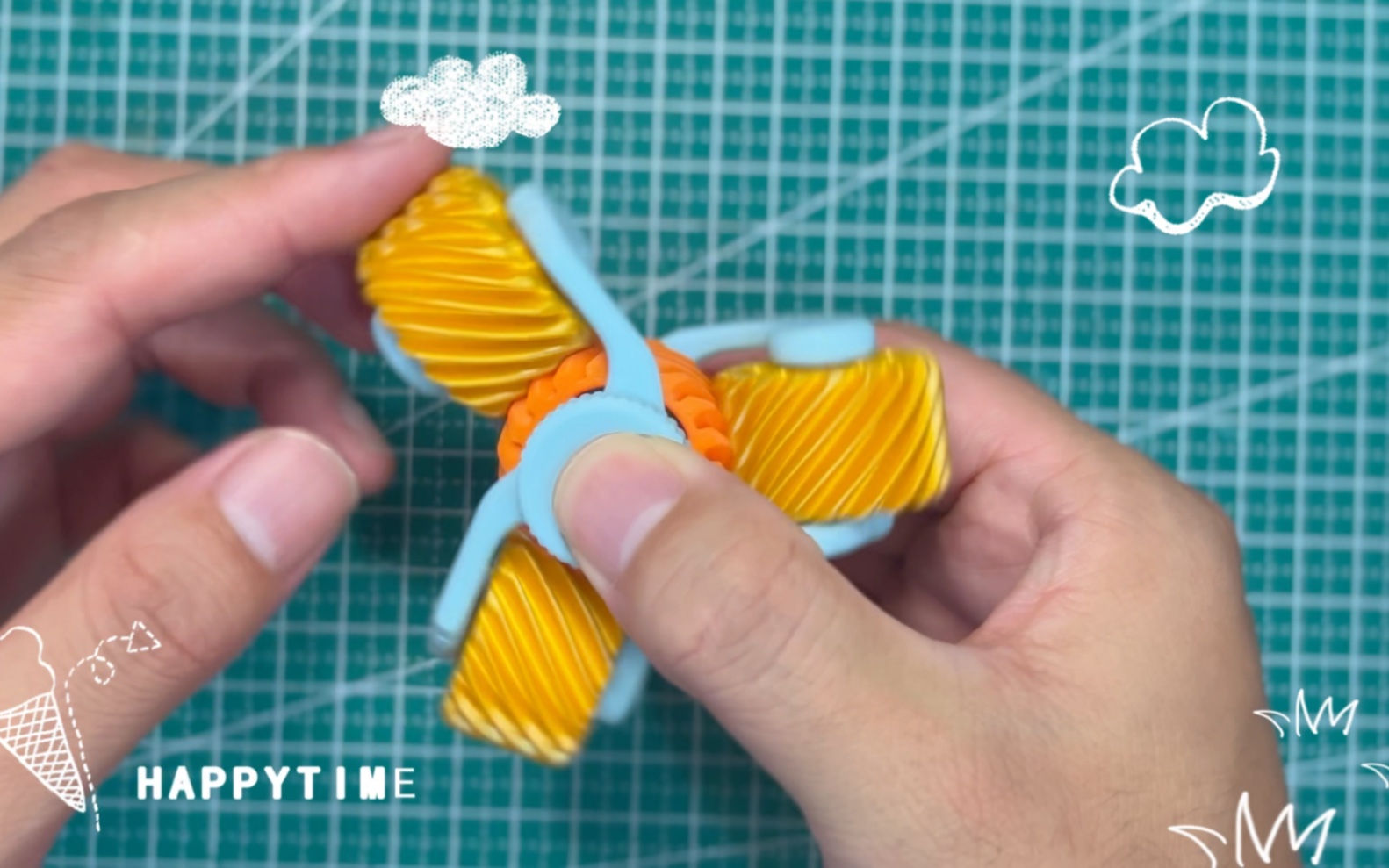 3D打印指尖齿轮陀螺玩具第二弹