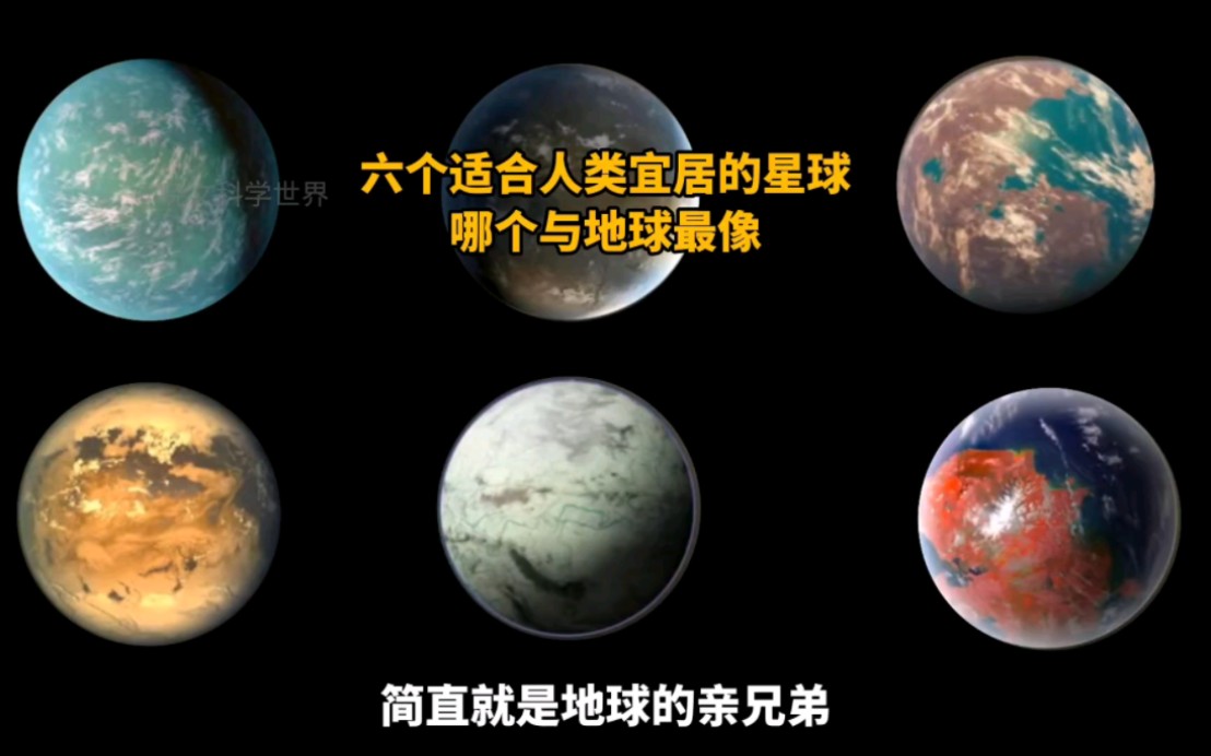 六个适合人类宜居的星球，看看哪个星球与地球最像！