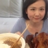 中国吃播嘉嘉 人美话少大口吃手撕烤鸭、三个荷包蛋、一大盆面【吃完】