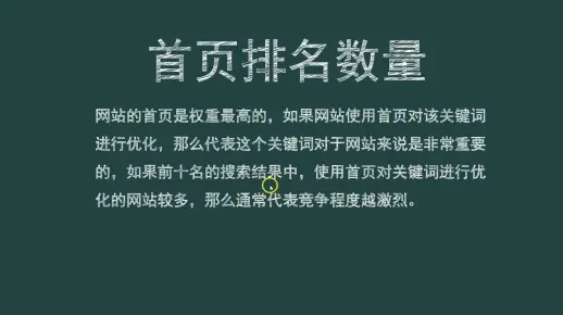 72.百度霸屏关键词难度判断：首页排名数量