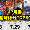 2021年4?月新番全球评分TOP30~！【完结总评