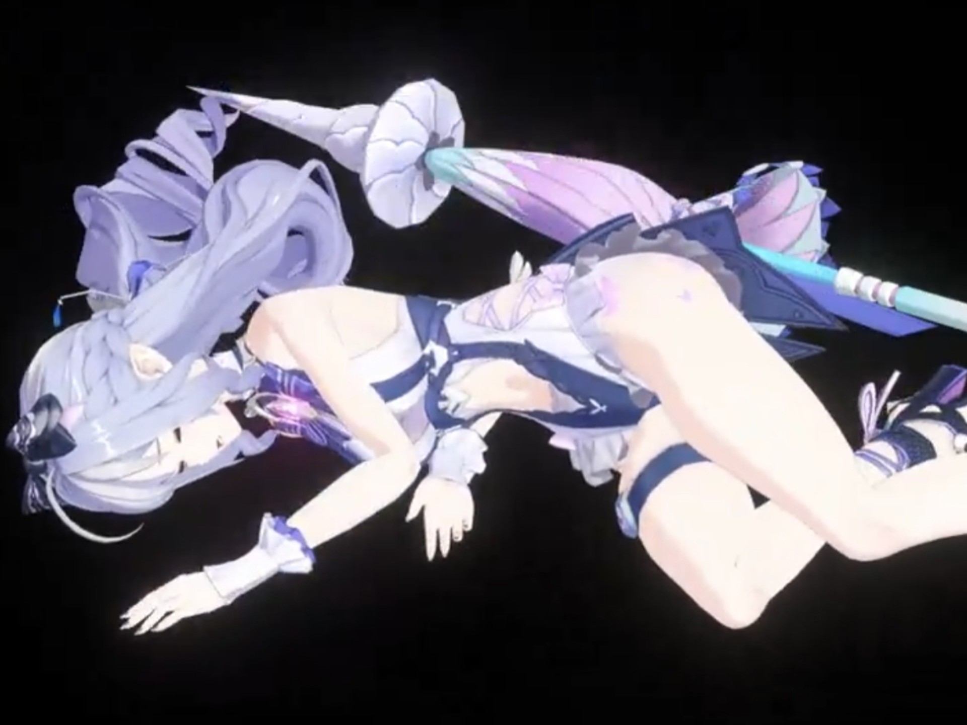 绝区零 泳装薇薇安倒地演示（推特转载）